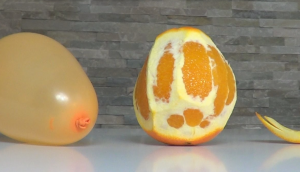 Orange and balloon